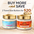 Travel Duo Whipped Shea Butter Bundle – 2 x 2oz Jars