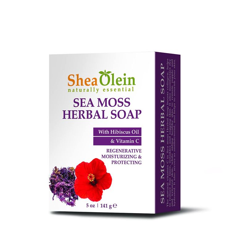 Sea Moss Herbal Soap with Hibiscus Oil & Vitamin C